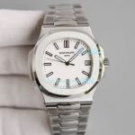 GR Factory Patek Philippe Nautilus Stainless Steel White Dial 40MM Replica Watch